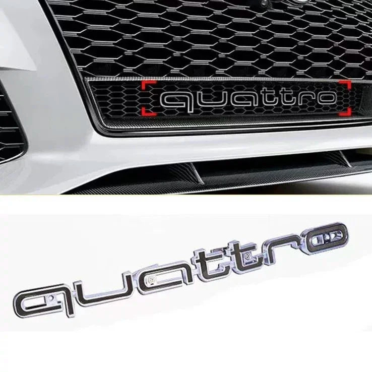 Quattro Emblem 3D-Abzeichen Auto