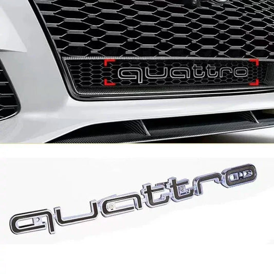 Carro com emblema Quattro Emblem 3D