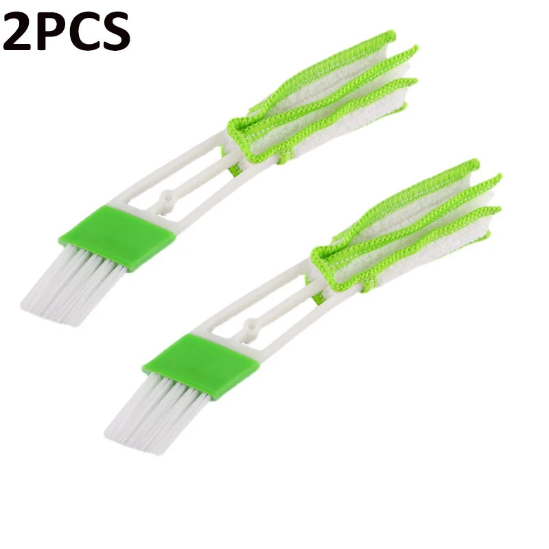 2PCS Car Air Vent Brush Double Head 