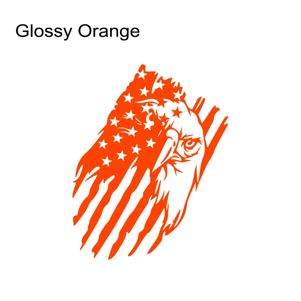 USA Flag Eagle Sticker for Car 