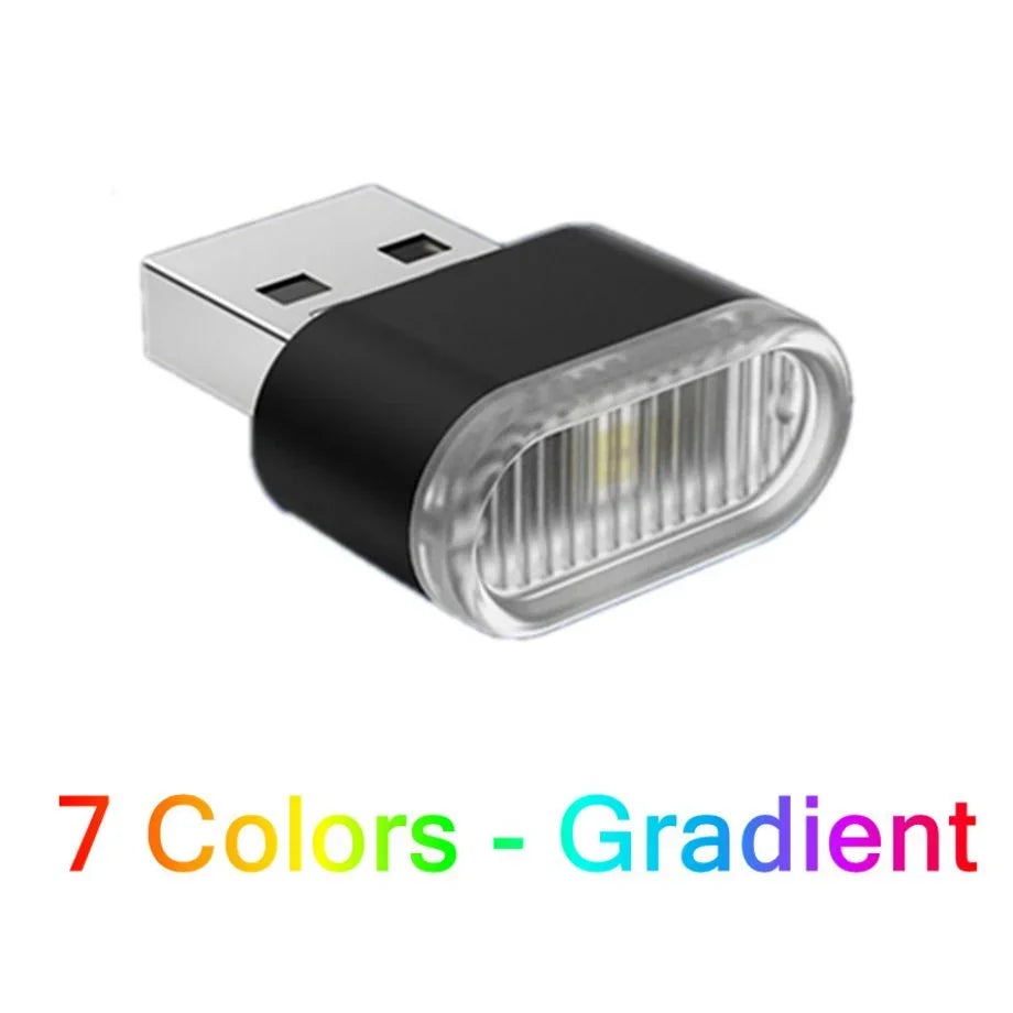 Mini USB Multi-Color Car Interior Light