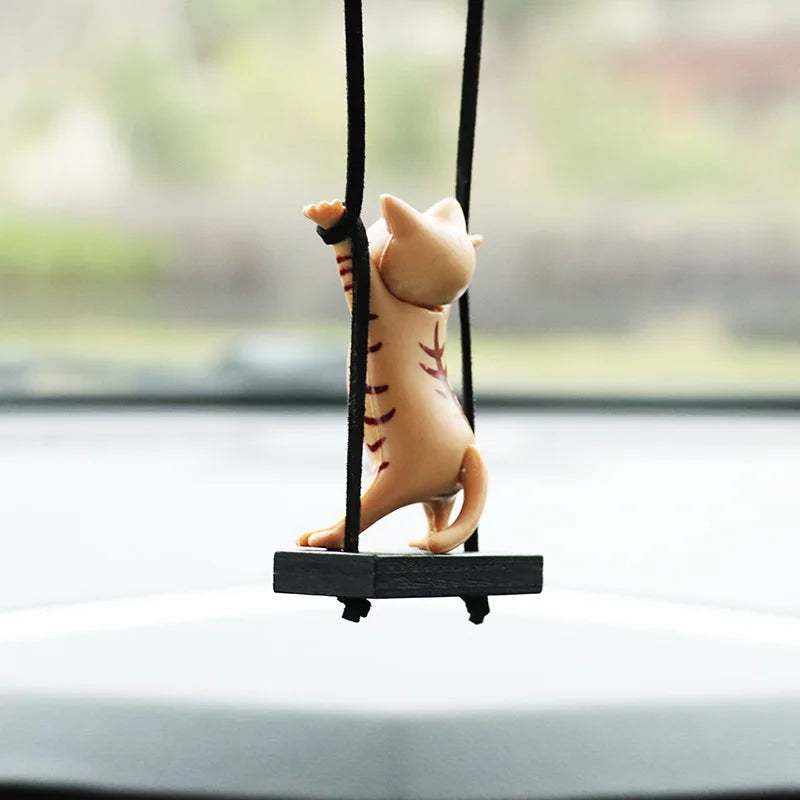 Cat Car Rearview Mirror Pendant 