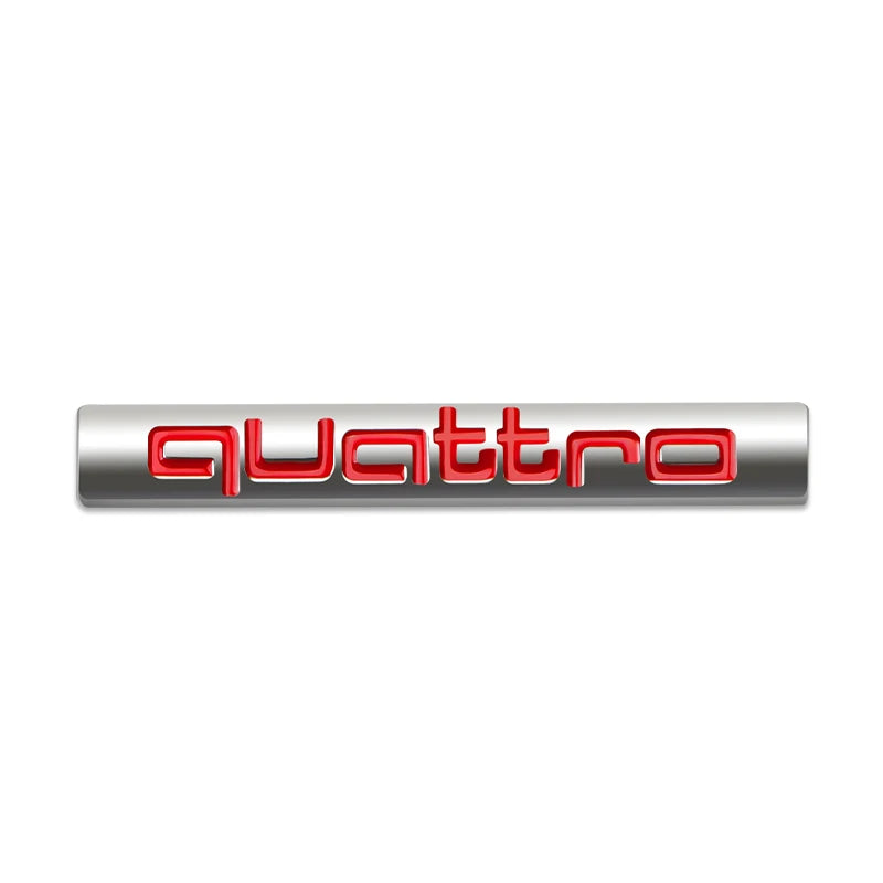 Emblema Quattro AI de estilo de carro em metal