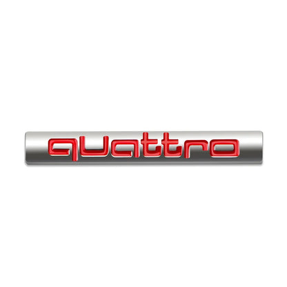 Emblema Quattro AI de estilo de carro em metal