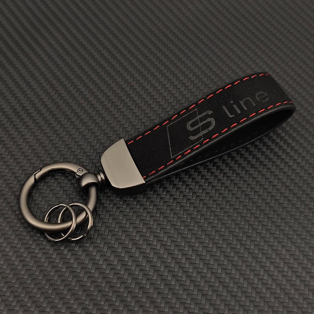 Sline Suede Car Keyring