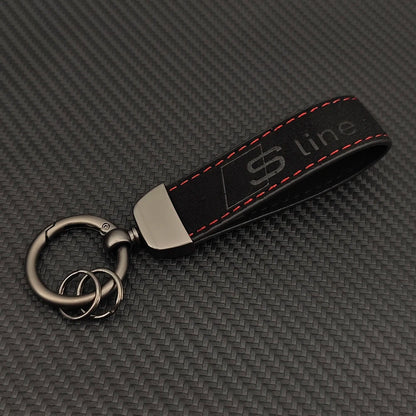 Sline Suede Car Keyring