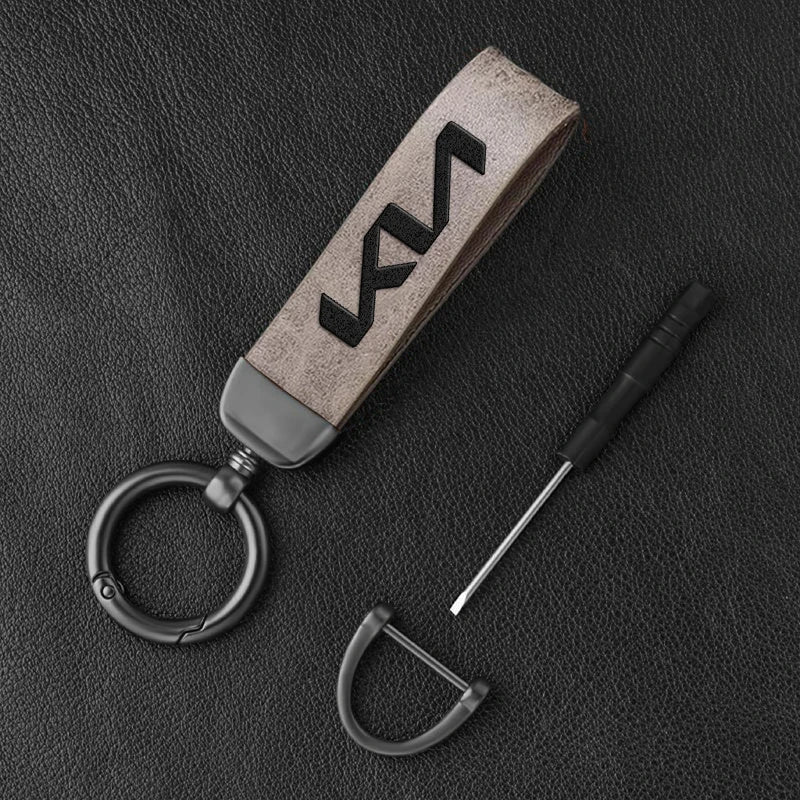 KN Car Leather Keychain
