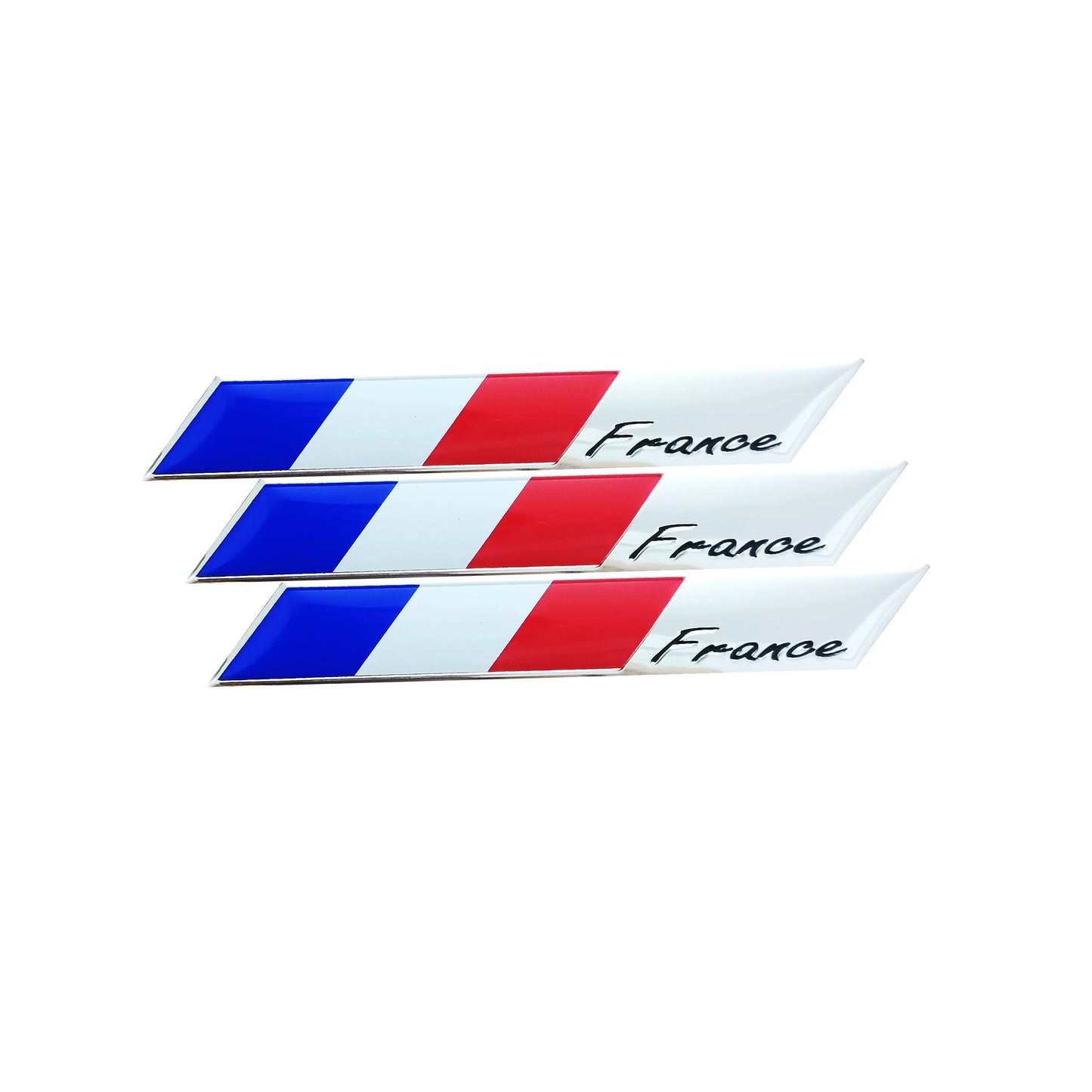 Adesivo in alluminio con bandiera francese