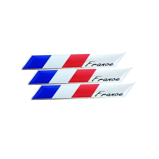 French Flag Aluminum Sticker