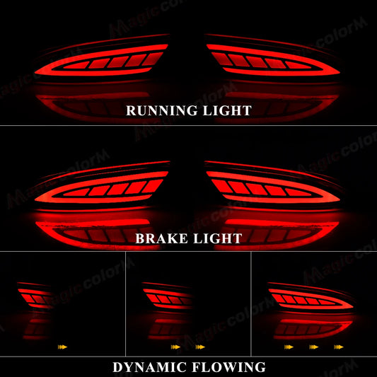 Catarifrangenti a LED per paraurti posteriore per Camry TA