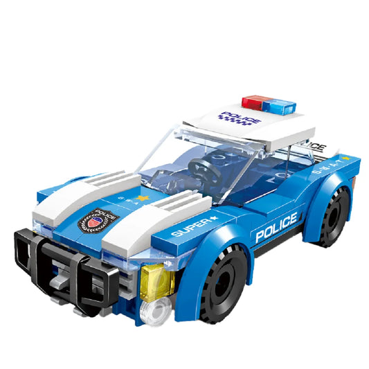 Police Car Building Block Set
