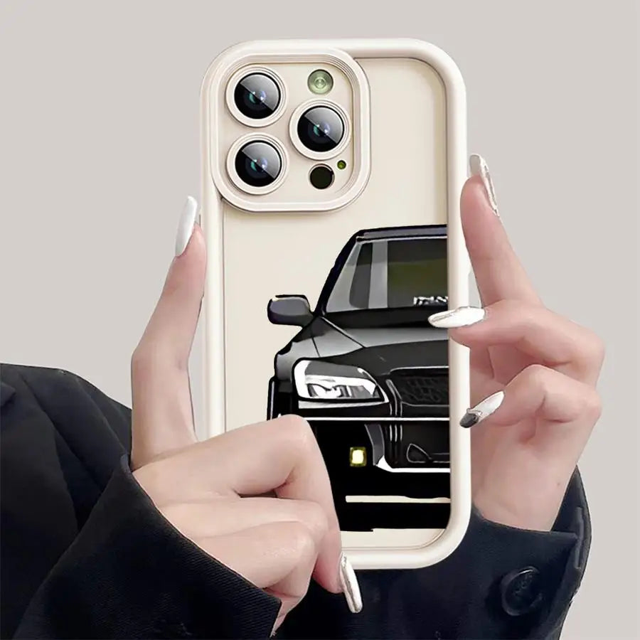 Custodia per iPhone in silicone per auto sportive
