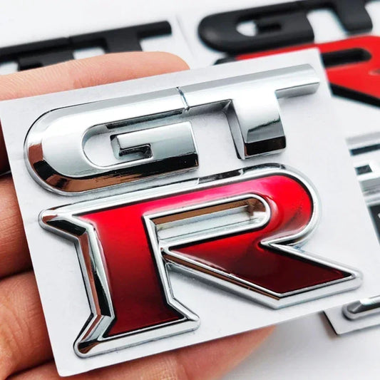 Emblema lateral do carro de metal GTR 3D NN