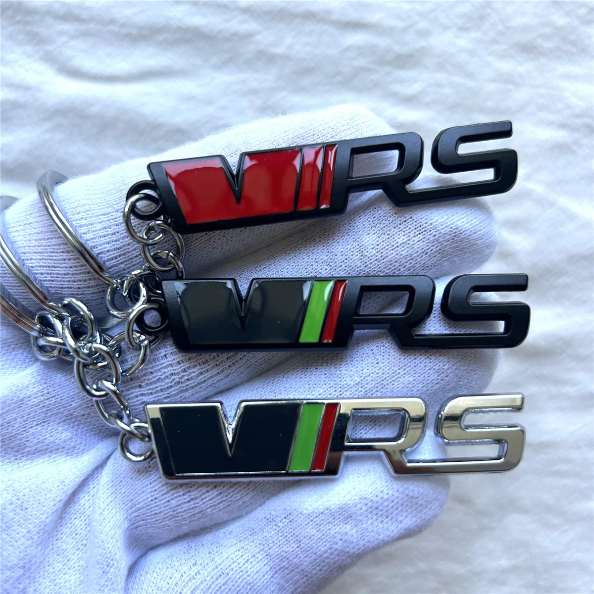 Metal VRS Car Keychain 