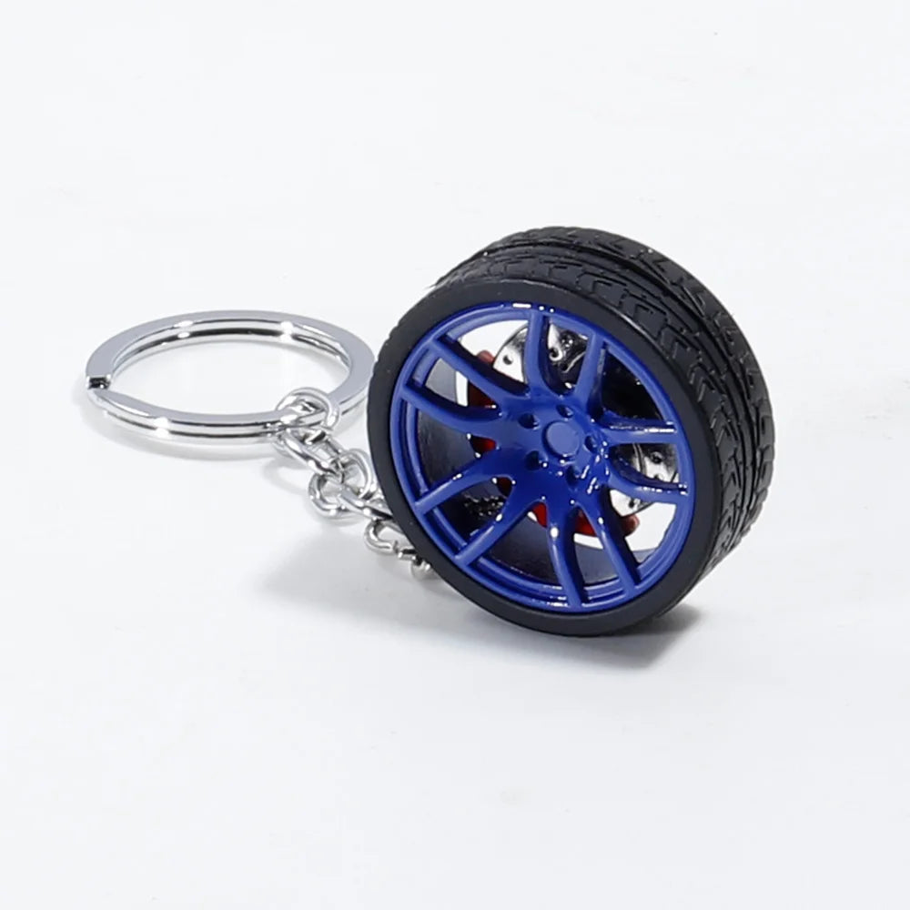 Car Wheel Rubber Keychain 