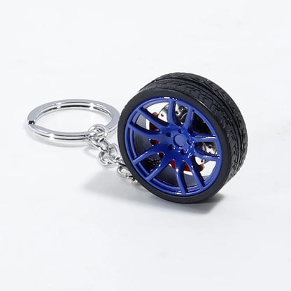 Car Wheel Rubber Keychain 
