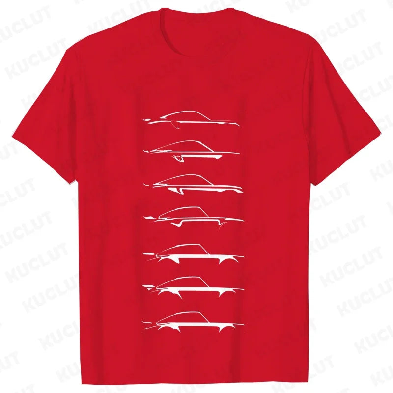 Camiseta masculina de automobilismo