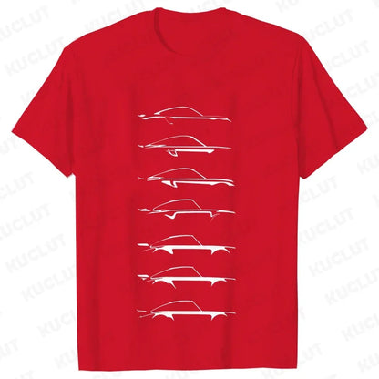 Camiseta masculina de automobilismo