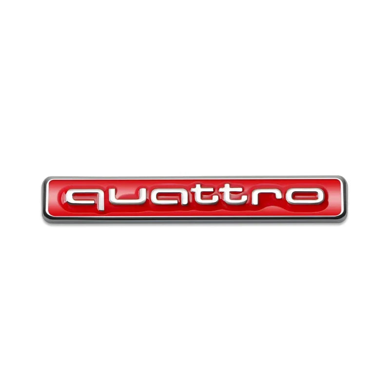 Emblema Quattro AI de estilo de carro em metal