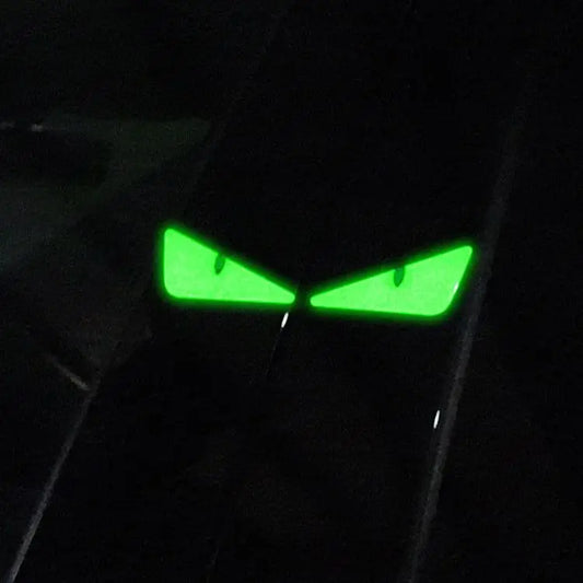 3D Luminous Vinyl Motorcycle Reflective Eyes 