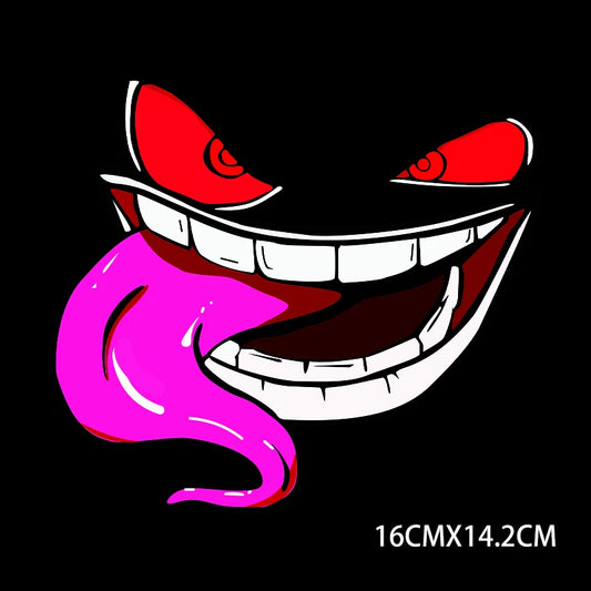 Evil Smirk Car Window Stickers
