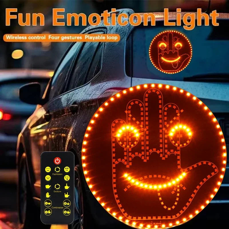 Car Emoticon LED Light