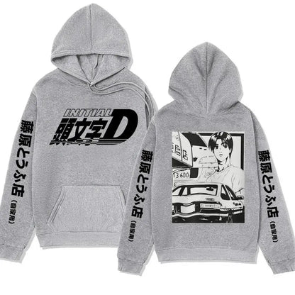 Winter Anime Initial Hoodie