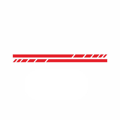 2PCS Stripes Sticker Rearview Mirror 