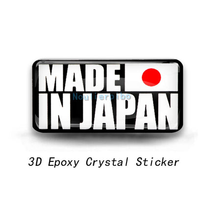 JDM 3D Epoxy Crystal Sticker Set