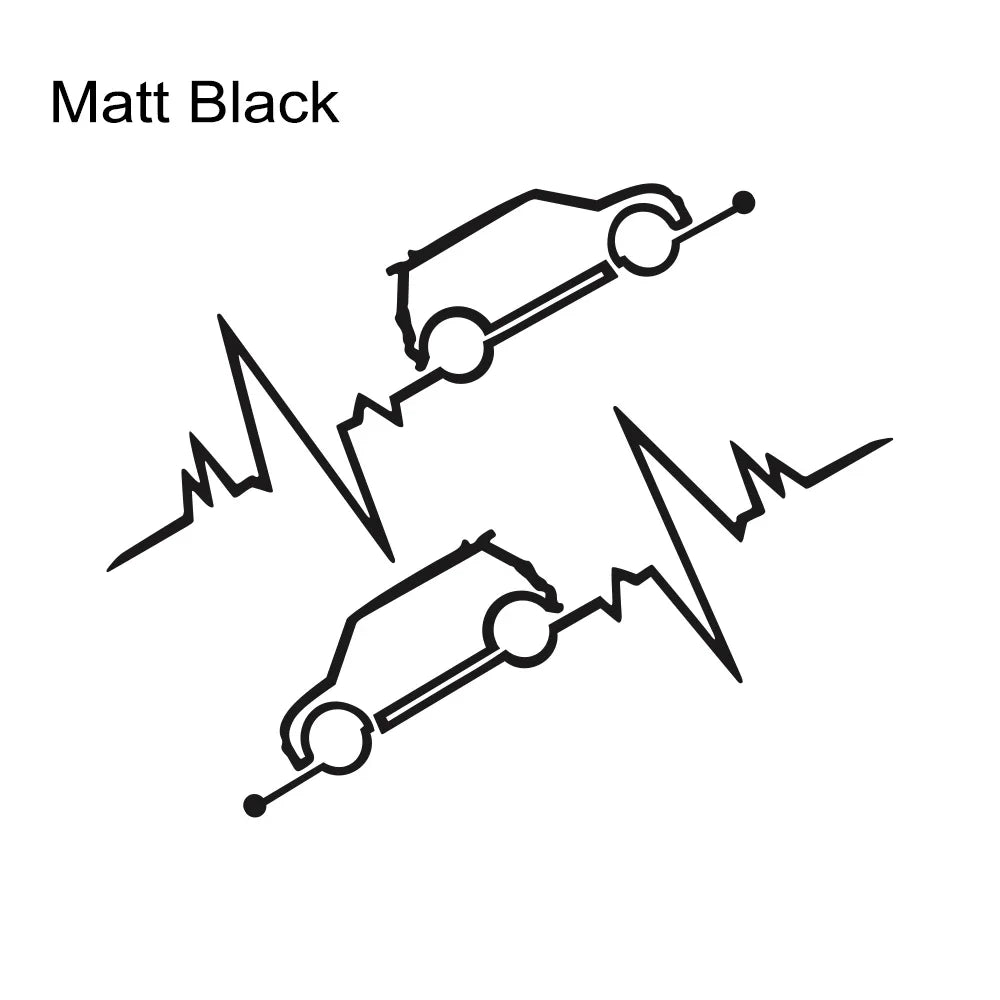 Car Window Heartbeat Sticker