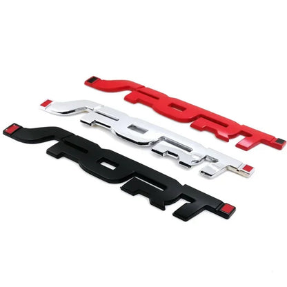 Autocollant 3D en métal de style de voiture de sport