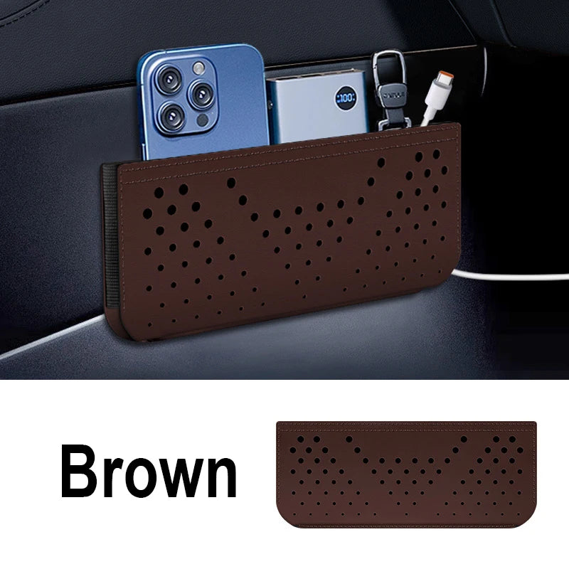 Car Leather Side Storage Organizer