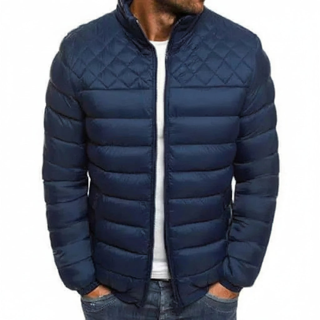 Men's Simple Quilted Cotton Jacket MB