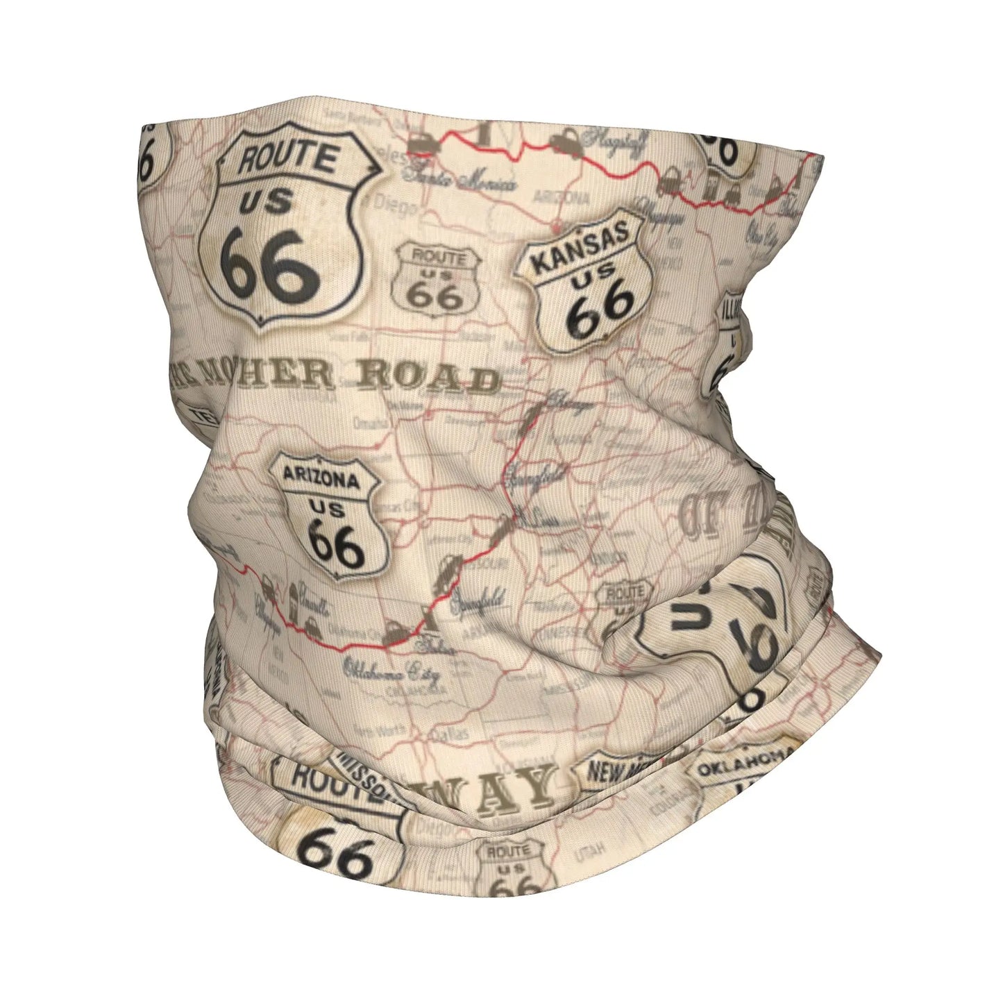 Cachecol com faixa para cabeça Route 66