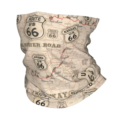 Cachecol com faixa para cabeça Route 66