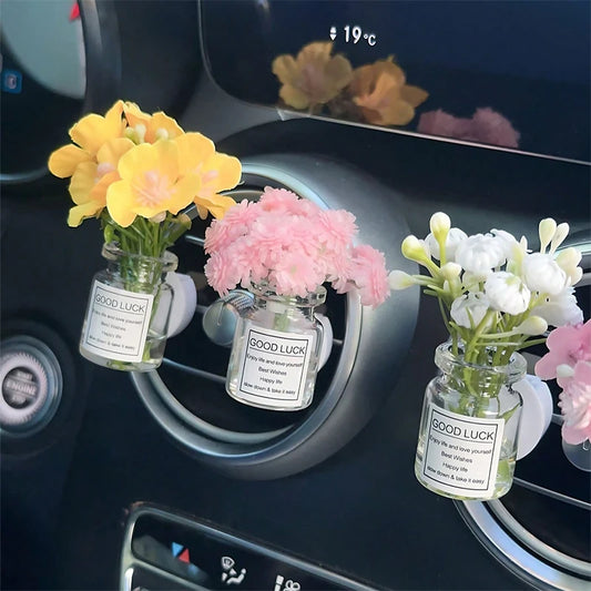 Car Air Vent Silk Flowers
