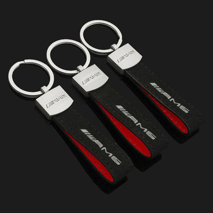 AMG Leather Key Ring 