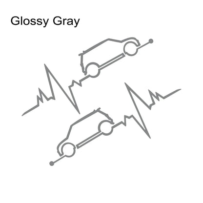 Car Window Heartbeat Sticker