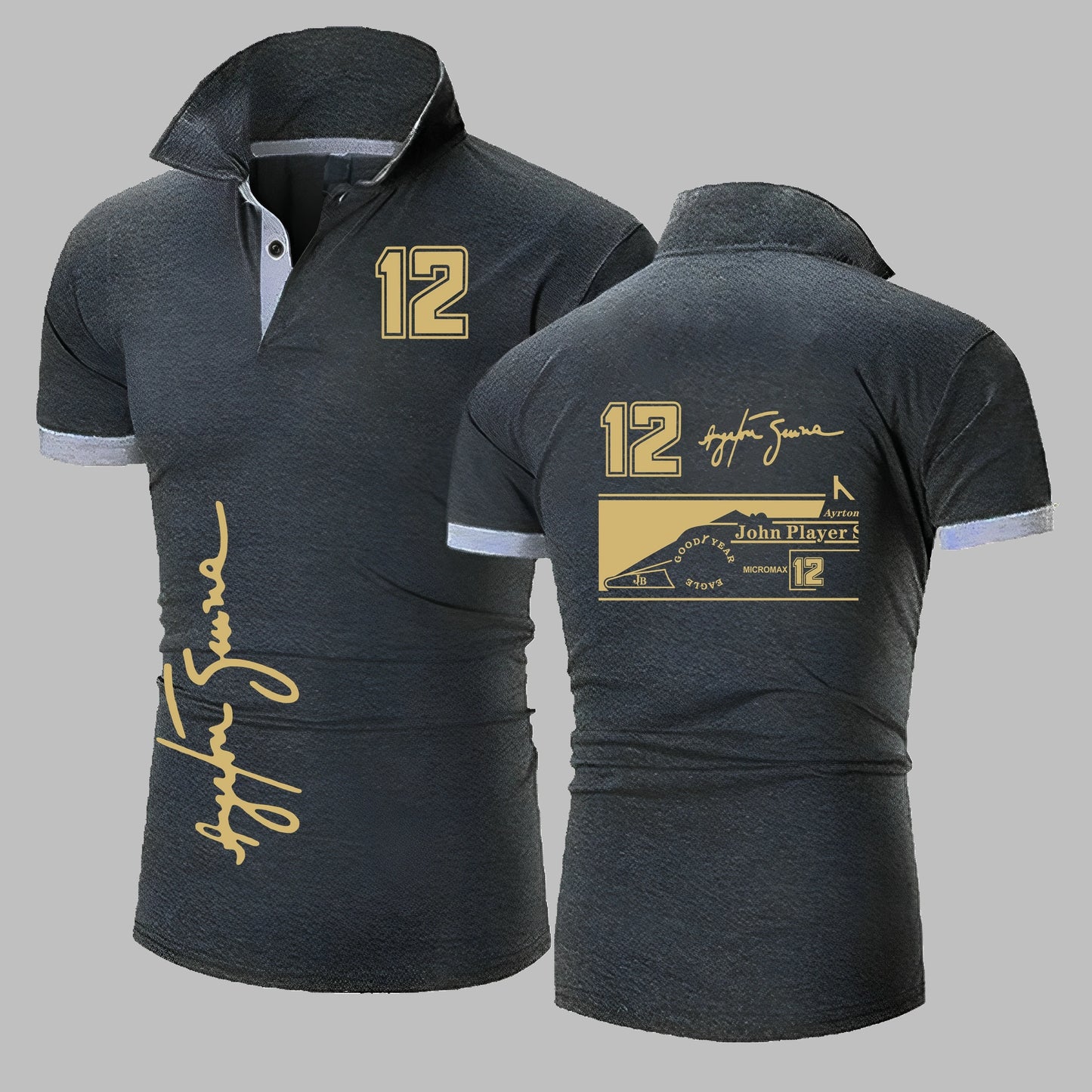 Ayrton Senna Signature Polo Shirt