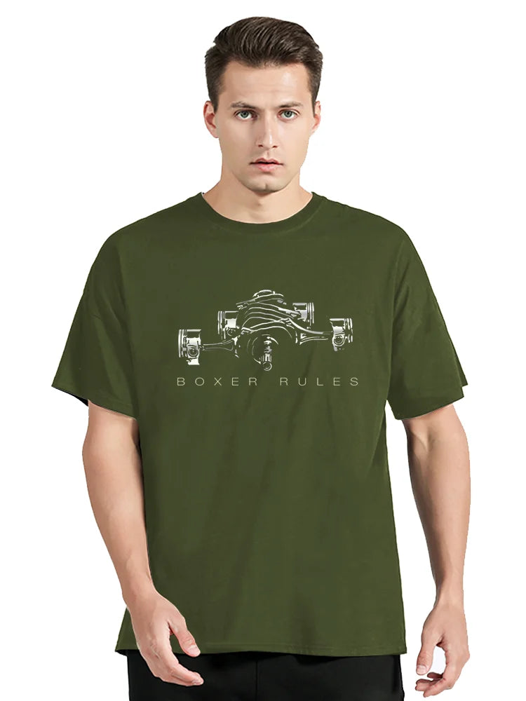Camisa Clássica com Regras do Boxer