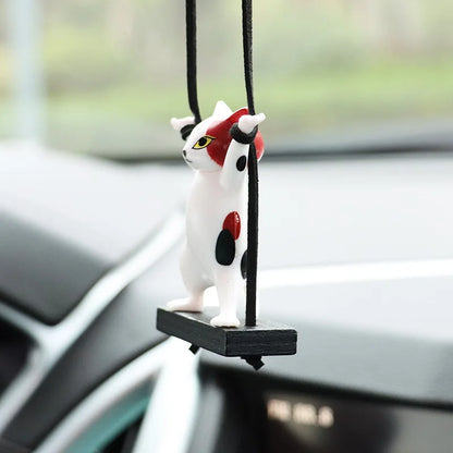 Cat Car Rearview Mirror Pendant 