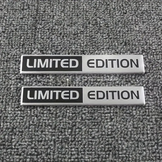 Limited Edition Metal Emblem Sticker