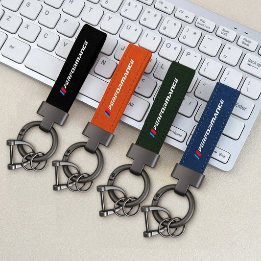 Performance Leather Key Ring 