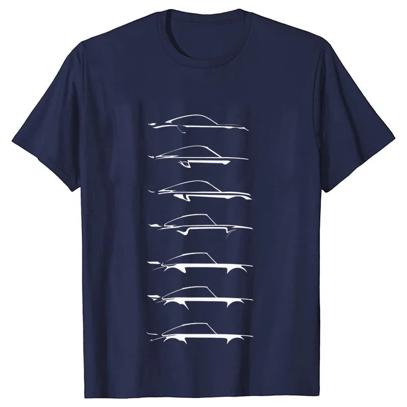 Camiseta masculina de automobilismo
