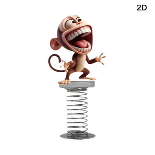 Funny Car 2D Acrylic Monkey Pendant 
