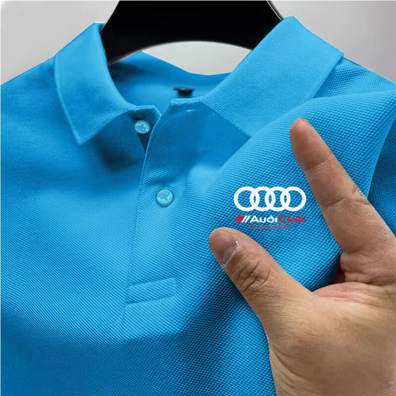 Polo esportivo com gola redonda