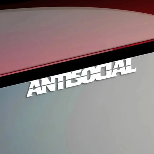 Antisocial Car Sticker Decal