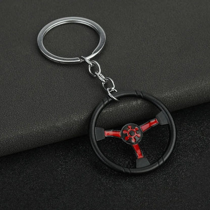 Car Steering Wheel Keychain 