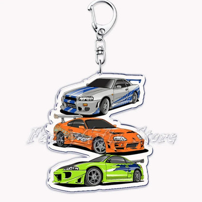Portachiavi in acrilico per auto iconica JDM