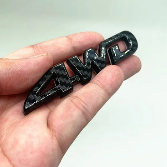 Carbon Fiber 4WD Car Trunk Decal